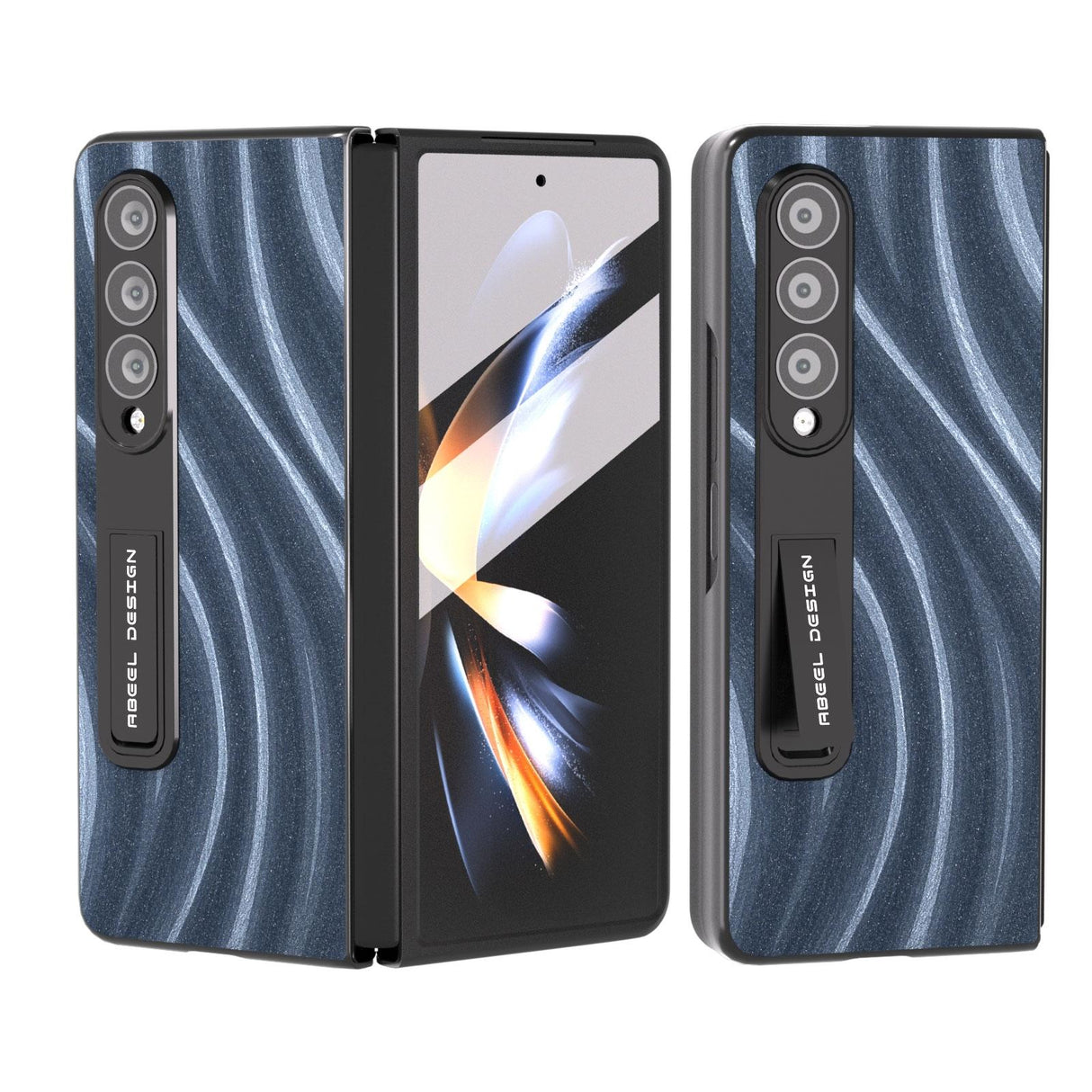 For Samsung Galaxy Z Fold4 5G Galactic Pattern Phone Case - Integrated Protection - Blue
