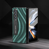 For Samsung Galaxy Z Fold4 5G Galactic Pattern Phone Case - Integrated Protection - Blue