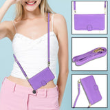 For Samsung Galaxy z Fold4 5G Zipper Leather Phone Case with Litchi Texture - Purple - Extra Image