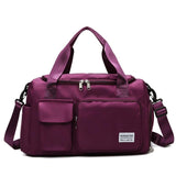 Waterproof Gym Bag for Travel - Size l - Gray Pink