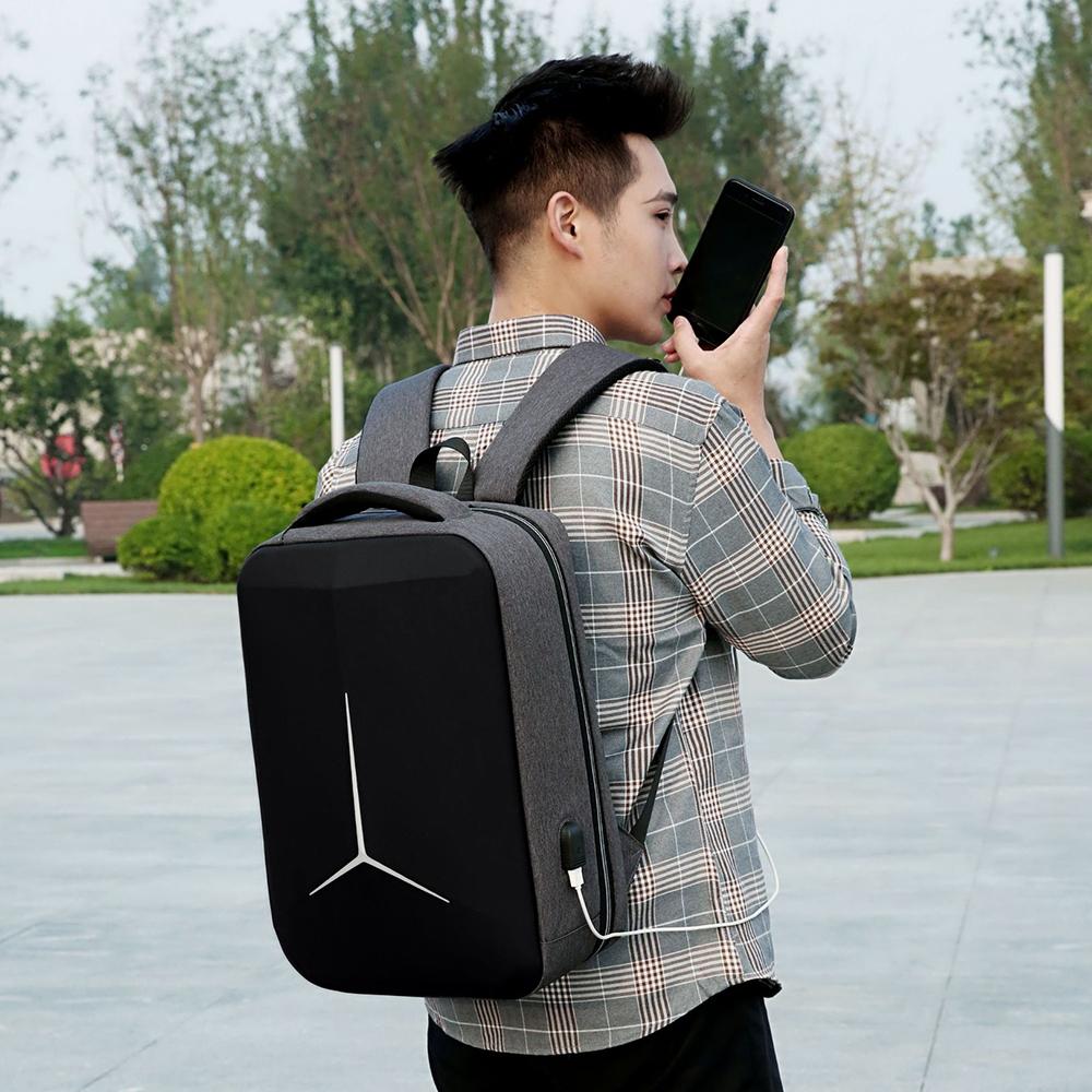 Waterproof Business Laptop Backpack With Usb Port - Multifunctional - Pink - 17 Inch