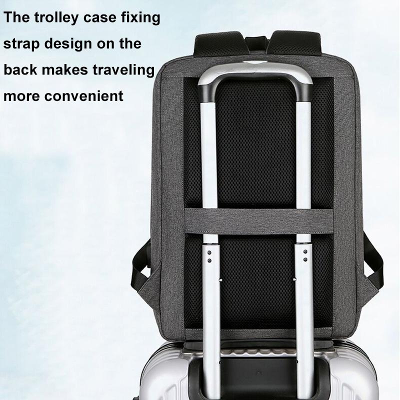 Waterproof Business Laptop Backpack with Usb Port - Multifunctional - Pink - 17 Inch
