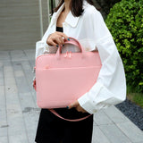Versatile Laptop Shoulder Bag - Single Strap - Black - 45-Degree Angle