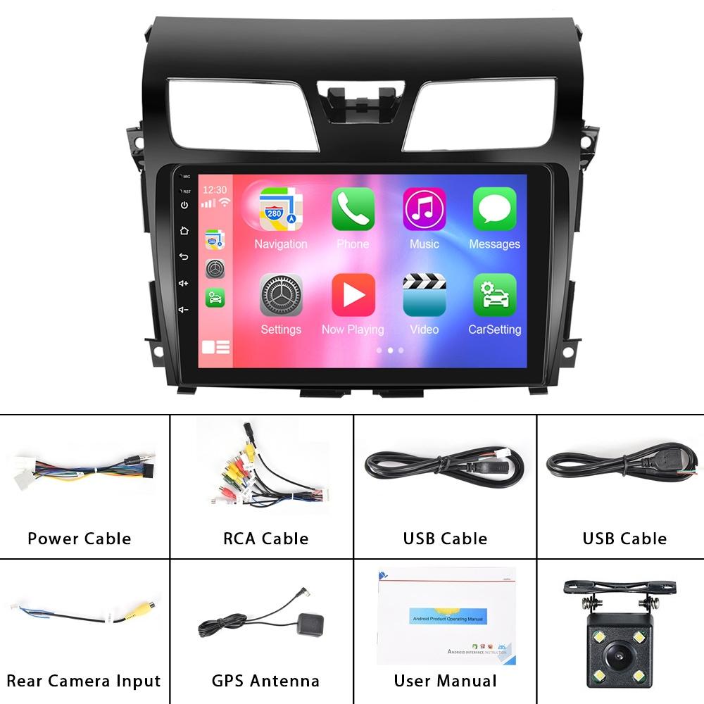 10.1 Inch Car Mp5 Player For Nissan Teana 13-16 - Wifi 2 + 64G Reversing Video Screen - Standard + 12 Lights Camera