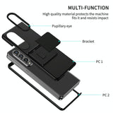 For Samsung Galaxy Z Fold4 5G Foldable 3D Design Phone Case - Blue - Extra Image
