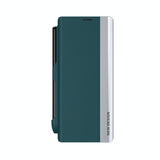 For Samsung Galaxy Z Fold4 5G Leather Phone Case With Pen Slot - Shockproof - Blue - Extra Image