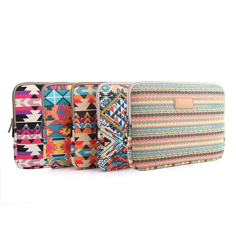 13 Inch Lingge Laptop Liner Bag - Pattern Design - Rose Red Pattern Geometry