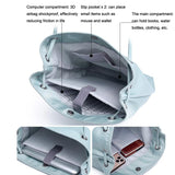 Large Apple Macbook Shoulder / Messenger Bag - Handheld - Black + Black Pu Power Bag - 45-Degree Angle