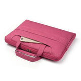 13.3 Inch Laptop Bag - Portable One Shoulder Zipper Design For Macbook Samsung Sony Dell Alienware Chuwi Asus Hp - Dark Blue - Low Angle