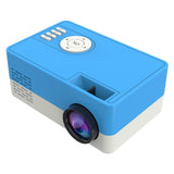Mini Led Projector With Tripod Mount - Supports Av / Hdmi / Usb / Tf - 1080P Hd - Yellow White - Front View