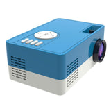 Mini Led Projector With Tripod Mount - Supports Av / Hdmi / Usb / Tf - 1080P Hd - Yellow White - Side View