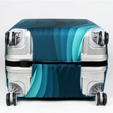 29-32 Inch Travel Suitcase Dust Covers - Elastic & Abrasion-resistant - Pink Ripple - Rear View