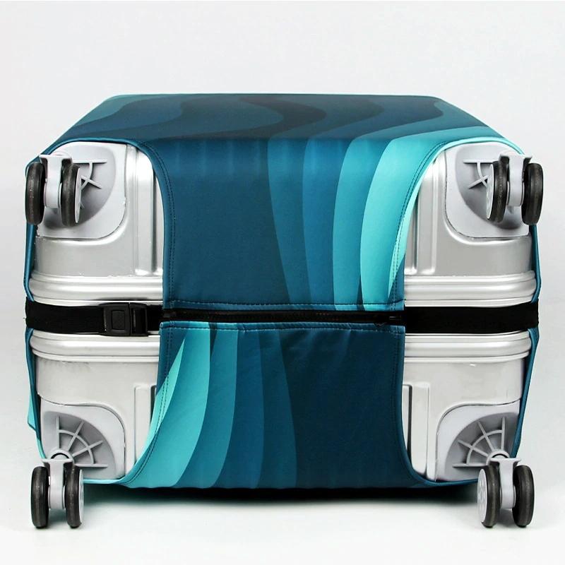 29-32 Inch Travel Suitcase Dust Covers - Elastic & Abrasion-resistant - Pink Ripple