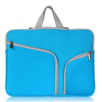 17 Inch Multi-Pocket Laptop Liner Bag For Diving Material Computer - Black - Mint Green