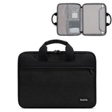 Waterproof Oxford Cloth Laptop Bag - Full Open Portable 16 / 17 Inches - Gray + Power Bag - Low Angle