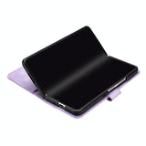 For Samsung Galaxy Z Fold4 5G Smooth Leather Phone Case - Line Pattern - Coffee - 45-Degree Angle