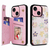 Double Buckle Rfid Anti Theft Phone Case For Iphone 15 - Printed - Front View