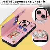 Double Buckle Rfid Anti Theft Phone Case For Iphone 15 - Printed - Extra Image