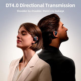 Waterproof True Wireless Noise-cancelling Bluetooth Earbuds - Dark Blue - Close-Up Angle