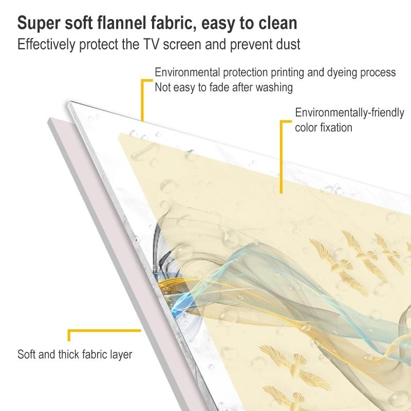 55 Inch Tv Dust-proof Cover for Household - Protects from Dust - Lotus