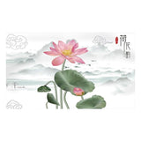 55 Inch Tv Dust-proof Cover for Household - Protects from Dust - Lotus - Close-Up Angle