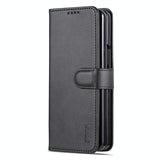 For Samsung Galaxy Z Fold4 5G Leather Phone Case - Smooth Calf Texture - Rose Gold