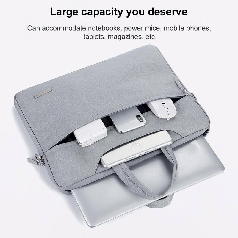 15.6 Inch Inner Bag with Power for Handbag and Laptop - Black