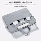 15.6 Inch Inner Bag with Power for Handbag and Laptop - Black - Top-Down View