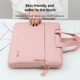 15.6 Inch Inner Bag with Power for Handbag and Laptop - Black - Rear View
