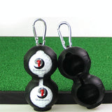 2-pack Golf Silicone Double-ball Protection Sleeves - Dark Blue - Close-Up Angle