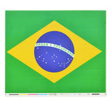 Custom Sticker for Gopro Hero3 / 3 Case - Brazil Flag - Top-Down View