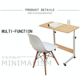 Portable Wood Laptop Desk - Removable & Bedside - Hc0227D - Close-Up Angle