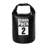 Waterproof Outdoor Dry Bag 2L Pvc Barrel Bag For Ultimate Protection - Orange - Front View