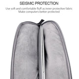 13.3 Inch Portable Laptop Shoulder Bag - Oxford Cloth & Nylon - Black - Close-Up Angle
