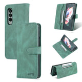 For Samsung Galaxy Z Fold4 5G Horizontal Flip Tpu Phone Case - Coffee