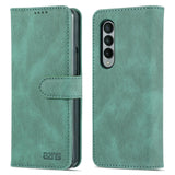 For Samsung Galaxy Z Fold4 5G Horizontal Flip Tpu Phone Case - Coffee
