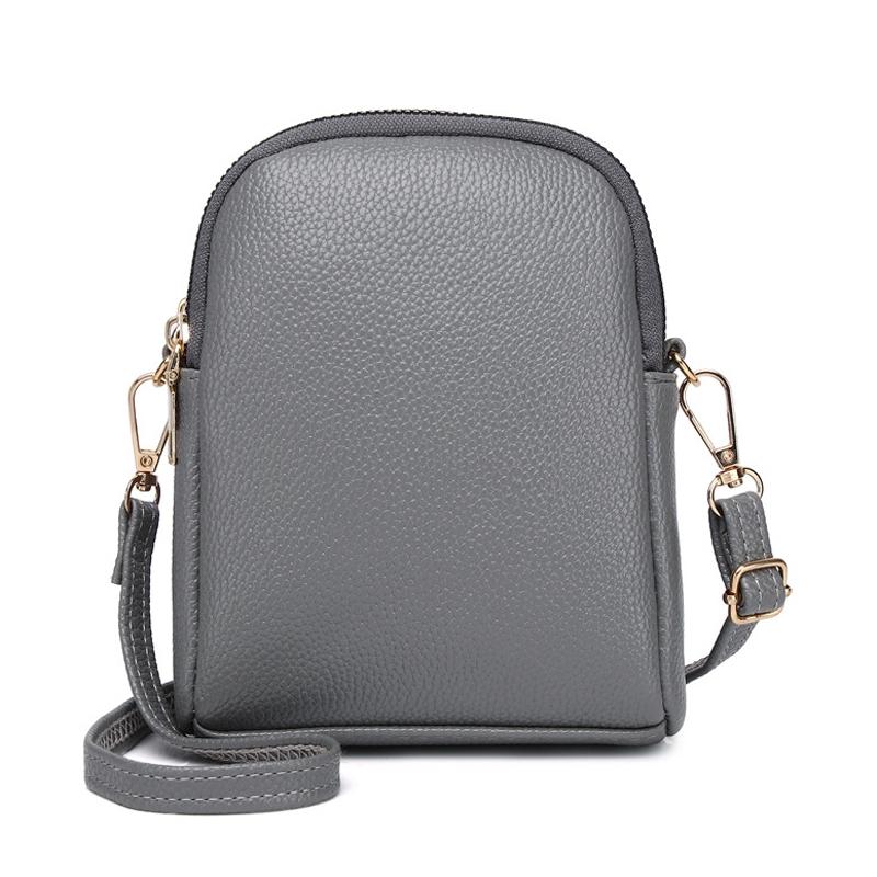 Iitchi Pattern Crossbody Bag For Ladies Fits Cell Phone - Gray