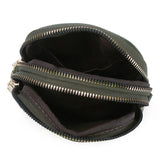 Iitchi Pattern Crossbody Bag For Ladies Fits Cell Phone - Gray - Top-Down View