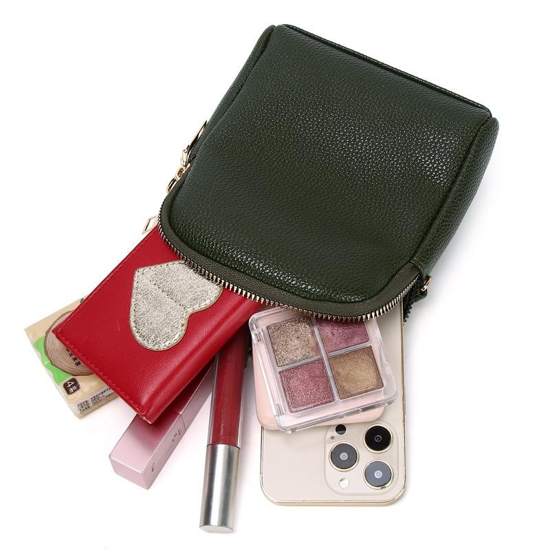 Iitchi Pattern Crossbody Bag For Ladies Fits Cell Phone - Gray