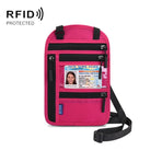 Rfid Passport & Certificate Protection Cover - Rose Red