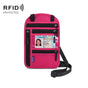 Rfid Passport & Certificate Protection Cover - Rose Red