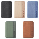 Universal Phone Card Holder With Bracket Multifunctional - Brown - Top-Down View