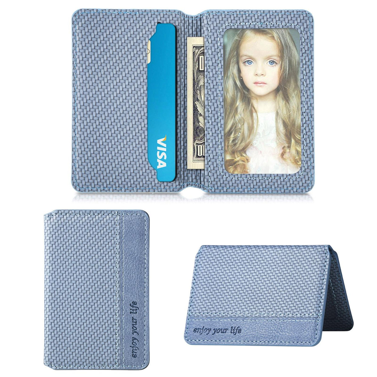 Universal Phone Card Holder With Bracket Multifunctional - Brown