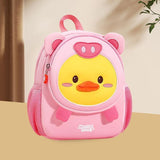 Kids' Cartoon Anti-lost Backpack - Colourful Design - Pig Pig Duck - Extra Image
