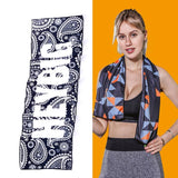 Quick Drying Gym Towel For Sports - Bandit - Rear View