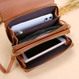 Large Capacity Multi Function Women Wallet - Pink - 45-Degree Angle