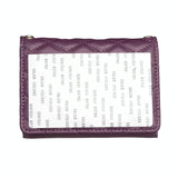 Horizontal Card Bag Mobile Phone Back Sticker With Metal Buckle - Purple - Extra Image