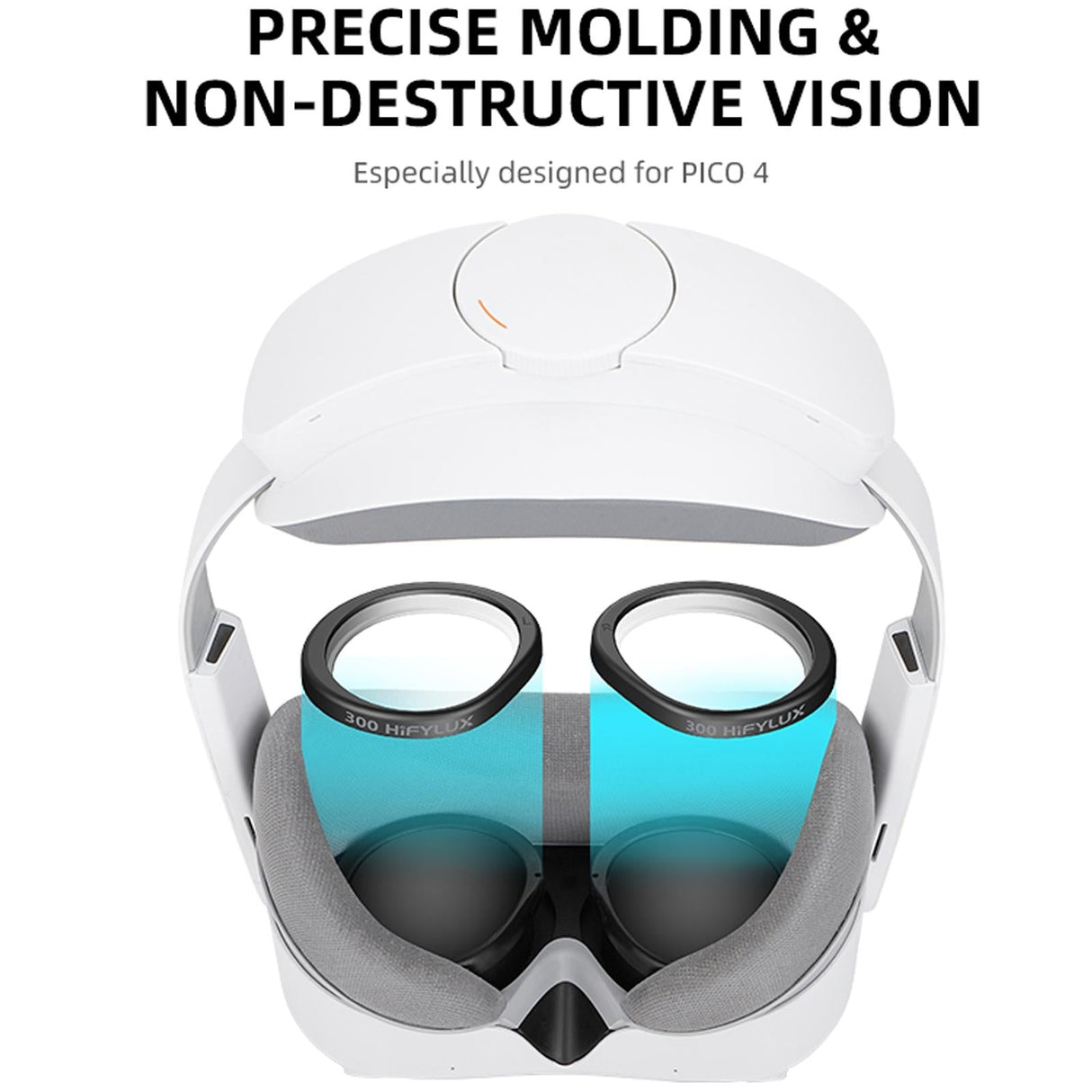 Vr Glasses Box for Pico 4 Hifylux - Magnetic Myopia - 1 Pair - 300 Degrees A Pair
