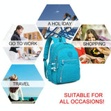 Versatile Teen Backpack for School & Travel - 27x13x37cm - Coffee