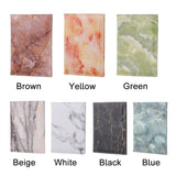 Waterproof Marble Passport & Ticket Holder Colorful Design - Aqua Blue - Extra Image